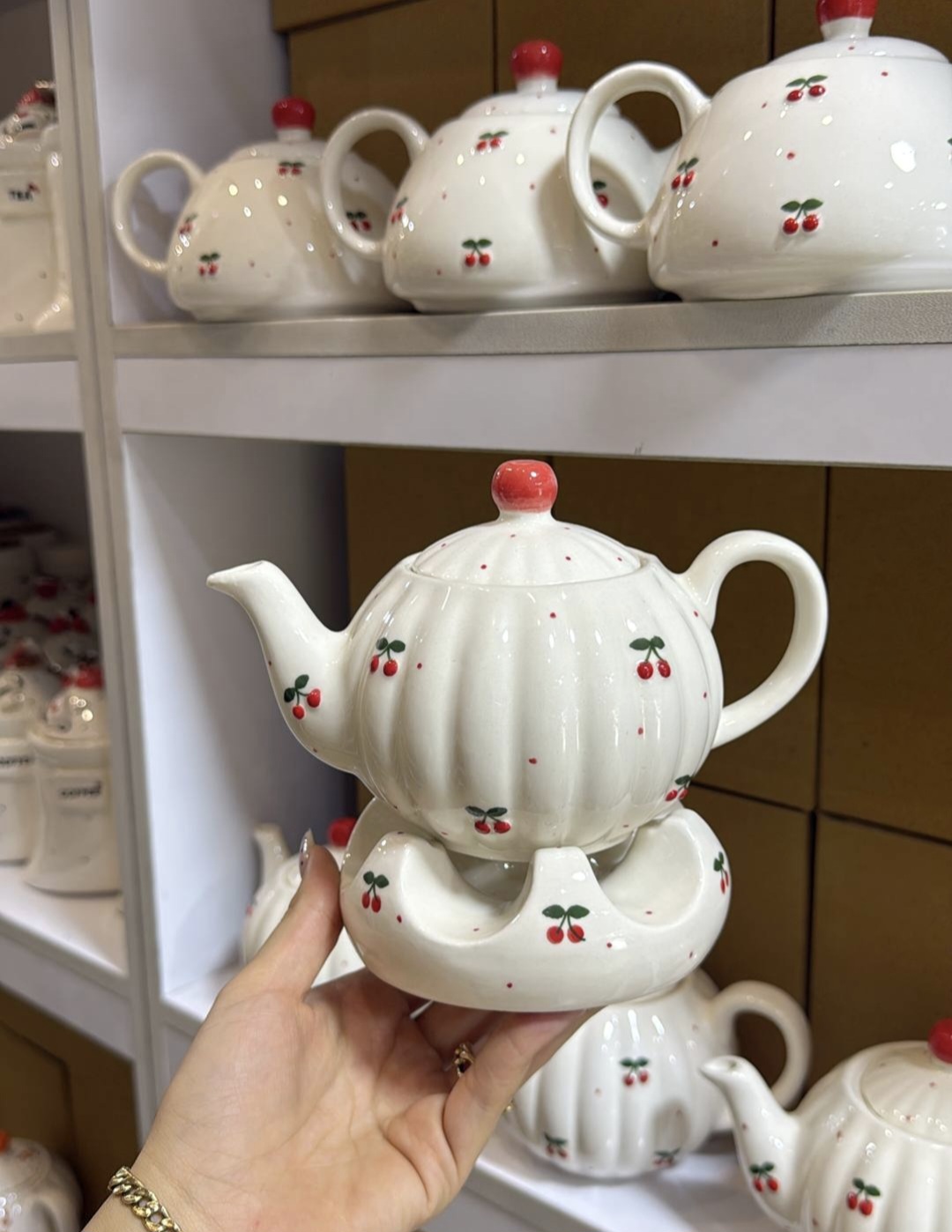 قوری و وارمر گیلاسی